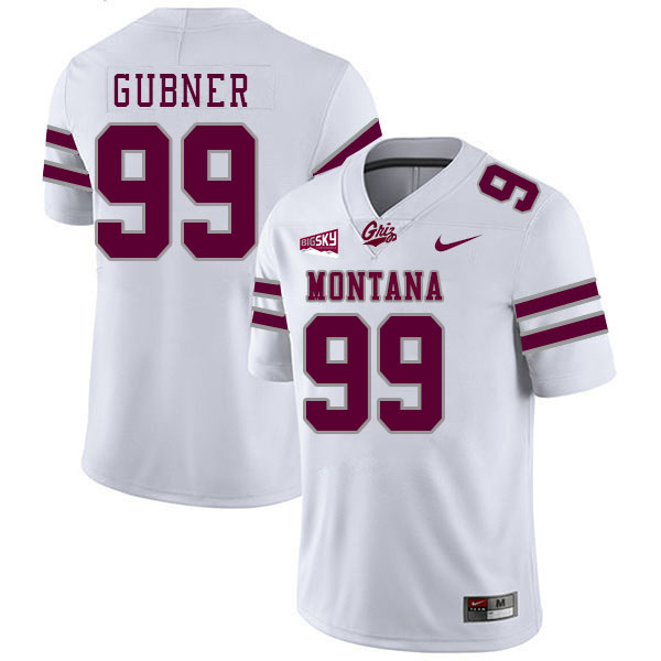 Montana Grizzlies #99 Alex Gubner College Football Jerseys Stitched Sale-White